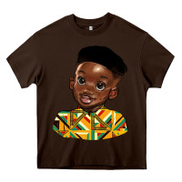 Chocolate Brown black boy Heavy Core Tee - HRA Design Shop