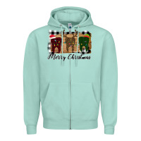 Seafoam Merry Christmas Teeth Zipper Hoodie - Bettercallsaul
