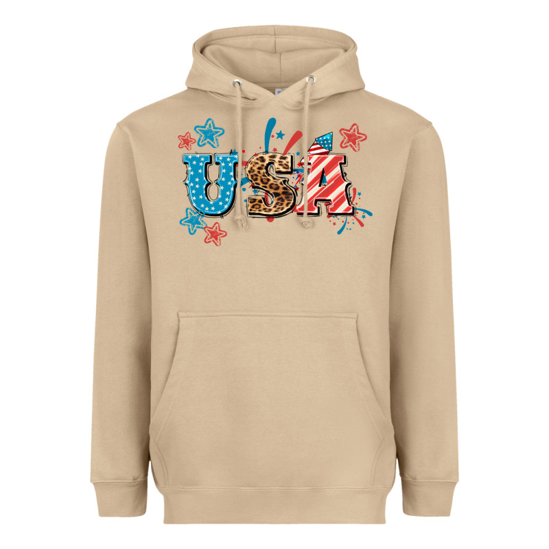 Usa 4th Of July Heavyweight Hoodie by HowdyJamesFarm | Teevron