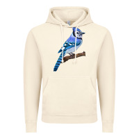 Vintage Artic Blue Jay Bird Vintage Hoodie - LillyAllenDesigns