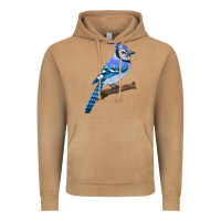 Vintage Camel Blue Jay Bird Vintage Hoodie - LillyAllenDesigns
