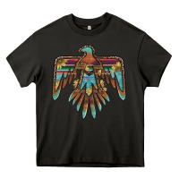 Asphalt thunderbird with sunflowers Heavy Core Tee - BarkalooDesign