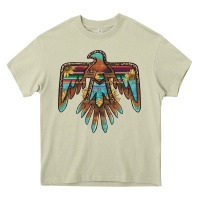 Mossy thunderbird with sunflowers Heavy Core Tee - BarkalooDesign