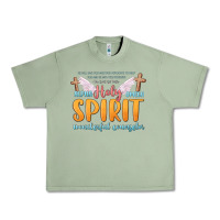 Oil Green holy spirit wonderful counselor Urban Heavy Tee - MaliasSmallBusiness
