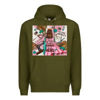 Army Green i rescue craft supplies i'm not a hoarder i'm hero Premium Hoodie - TumblerDesignByShophia