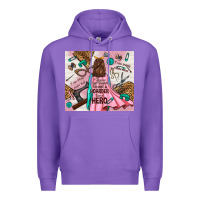 Purple i rescue craft supplies i'm not a hoarder i'm hero Premium Hoodie - TumblerDesignByShophia