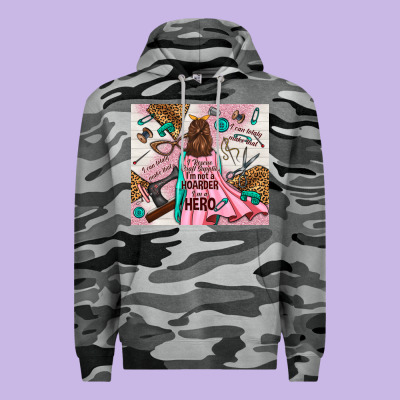 I Rescue Craft Supplies I'm Not A Hoarder I'm Hero Premium Hoodie Designed By Tumblerdesignbyshophia