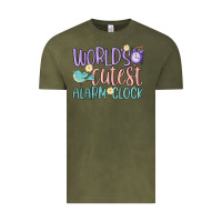 Vintage Olive world's cutest alarm clock Vintage Tee - MaliasSmallBusiness
