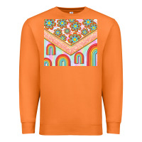 Carrot hippie rainbow and daisy Premium Sweatshirt - TumblerDesignByShophia