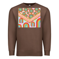 Chestnut hippie rainbow and daisy Premium Sweatshirt - TumblerDesignByShophia