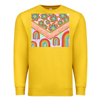 Lemon hippie rainbow and daisy Premium Sweatshirt - TumblerDesignByShophia