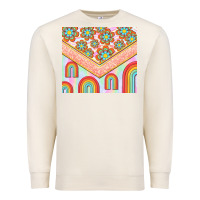 Sandshell hippie rainbow and daisy Premium Sweatshirt - TumblerDesignByShophia