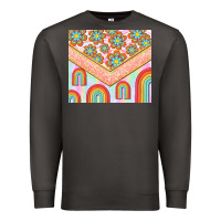 Smoke hippie rainbow and daisy Premium Sweatshirt - TumblerDesignByShophia
