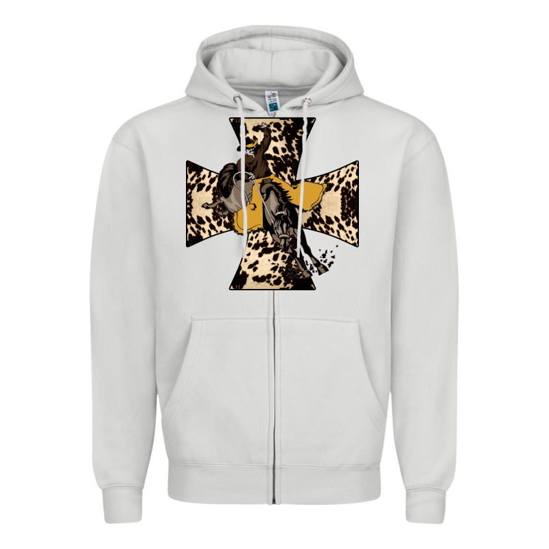Leopard Bucking Bronco Zipper Hoodie by Bettercallsaul | Teevron