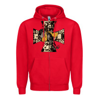 Red Leopard Bucking Bronco Zipper Hoodie - Bettercallsaul