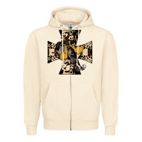 Sandshell Leopard Bucking Bronco Zipper Hoodie - Bettercallsaul