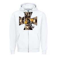 White Leopard Bucking Bronco Zipper Hoodie - Bettercallsaul