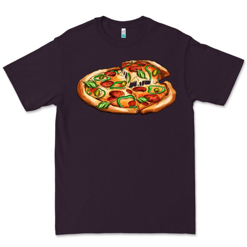 Big Pizza Premium Tee by AdoDesignShop | Teevron