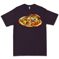Plum big pizza Premium Tee - AdoDesignShop