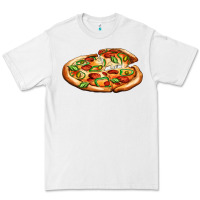 White big pizza Premium Tee - AdoDesignShop