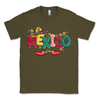 Army Green mexico Classic Tee - MaliasSmallBusiness