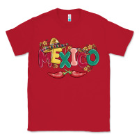 Red mexico Classic Tee - MaliasSmallBusiness