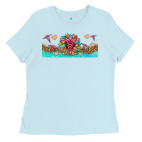 Baby Blue nurse sunflower libbey glass Ladies Tee - HRA Design Shop