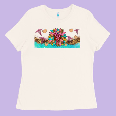 Nurse Sunflower Libbey Glass Ladies Tee Designed By Hra Design Shop