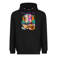 Happy Easter Day Truck Heavyweight Hoodie | Teevron