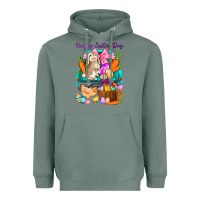 Sage Happy Easter Day truck Heavyweight Hoodie - HowdyJamesFarm