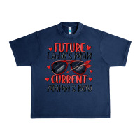 Navy future ladies man current mamas boy Urban Heavy Tee - MaliasSmallBusiness
