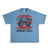 Pebble Blue future ladies man current mamas boy Urban Heavy Tee - MaliasSmallBusiness