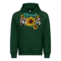Forest Green Blessed mom Mother's Day Urban Hoodie - FaDigitalArtStudio