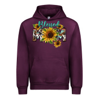 Mauve Wine Blessed mom Mother's Day Urban Hoodie - FaDigitalArtStudio