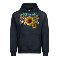 Navy Blessed mom Mother's Day Urban Hoodie - FaDigitalArtStudio