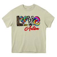 Mossy love autism Heavy Core Tee - CowhideDigitalArt