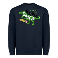 Navy teacher saurus Heavyweight Sweatshirt - MaliasSmallBusiness