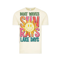Vintage Arctic boat waves sun rays lake days Vintage Tee - JahusDesignShop