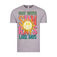 Vintage Zinc boat waves sun rays lake days Vintage Tee - JahusDesignShop