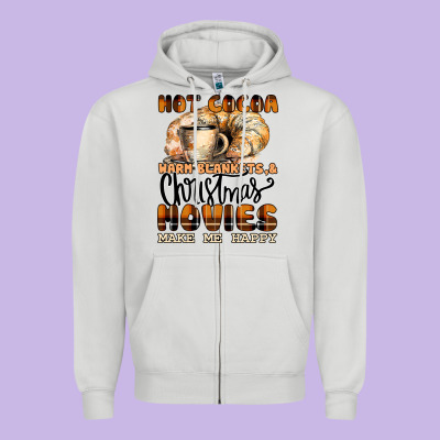 Hot Cocoa Zipper Hoodie Designed By Bettercallsaul