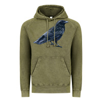 Vintage Olive American Crow Vintage Hoodie - LillyAllenDesigns