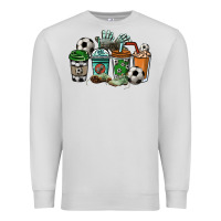 Dove Grey Soccer coffee cups Premium Sweatshirt - HowdyJamesFarm