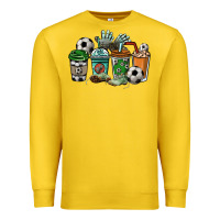Lemon Soccer coffee cups Premium Sweatshirt - HowdyJamesFarm