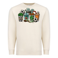 Sandshell Soccer coffee cups Premium Sweatshirt - HowdyJamesFarm