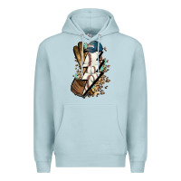 Blue Mist Lightning bolt Baseball Premium Hoodie - HowdyJamesFarm