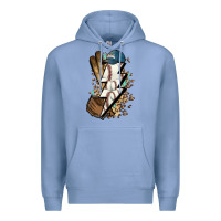 Colony Blue Lightning bolt Baseball Premium Hoodie - HowdyJamesFarm