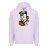 Lilac Lightning bolt Baseball Premium Hoodie - HowdyJamesFarm