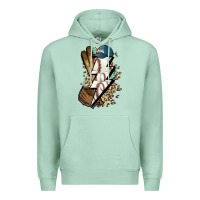 Seafoam Lightning bolt Baseball Premium Hoodie - HowdyJamesFarm