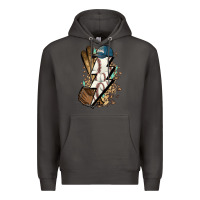 Smoke Lightning bolt Baseball Premium Hoodie - HowdyJamesFarm