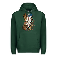 Sports Green Lightning bolt Baseball Premium Hoodie - HowdyJamesFarm